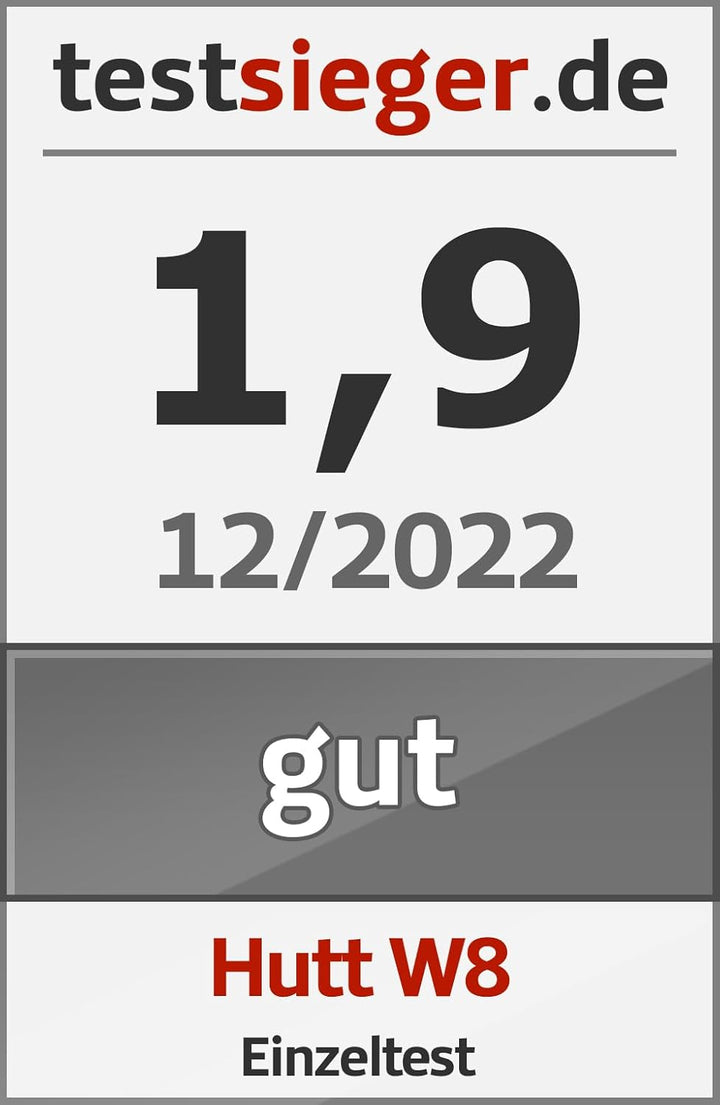 Hutt W8 Fensterputzroboter & Wischroboter für Flächen wie Fliesen, Spiegel etc (max 3800Pa Saugleist