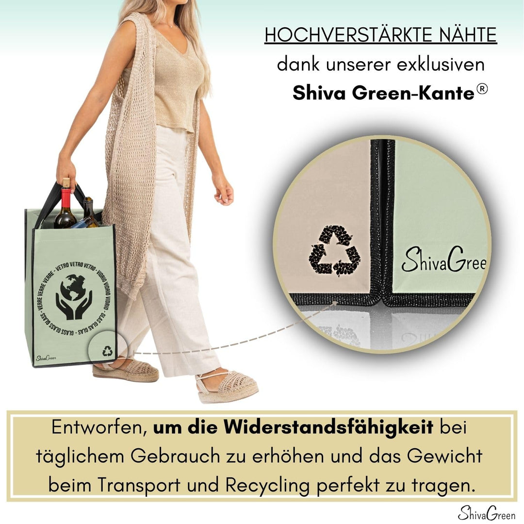 Mulltrennsystem 3fach - Recycling System - Altglas Sammelbehälter - Leergut Sammelbehälter - Altpapi