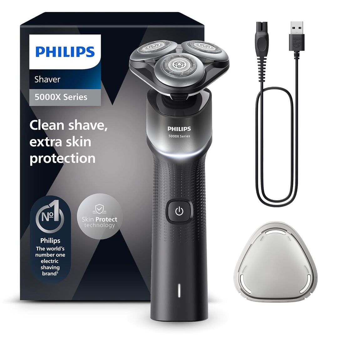 Philips Shaver Series 5000X - Elektrorasierer für Nass- und Trockenrasur, Skin Protect Technologie,