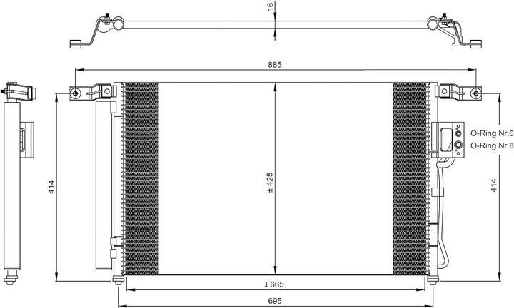 NRF 35965 Kondensator, Klimaanlage