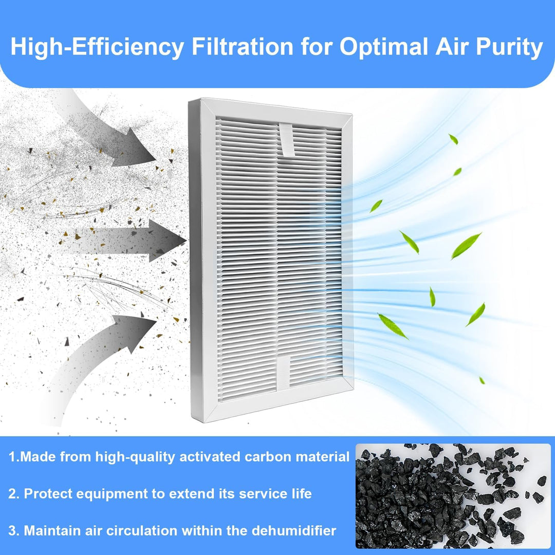 4 Sets Luftentfeuchterfilter Kompatibel mit Bosch Dry Series 1000, 2000 und 4000 Luftentfeuchtern, 2