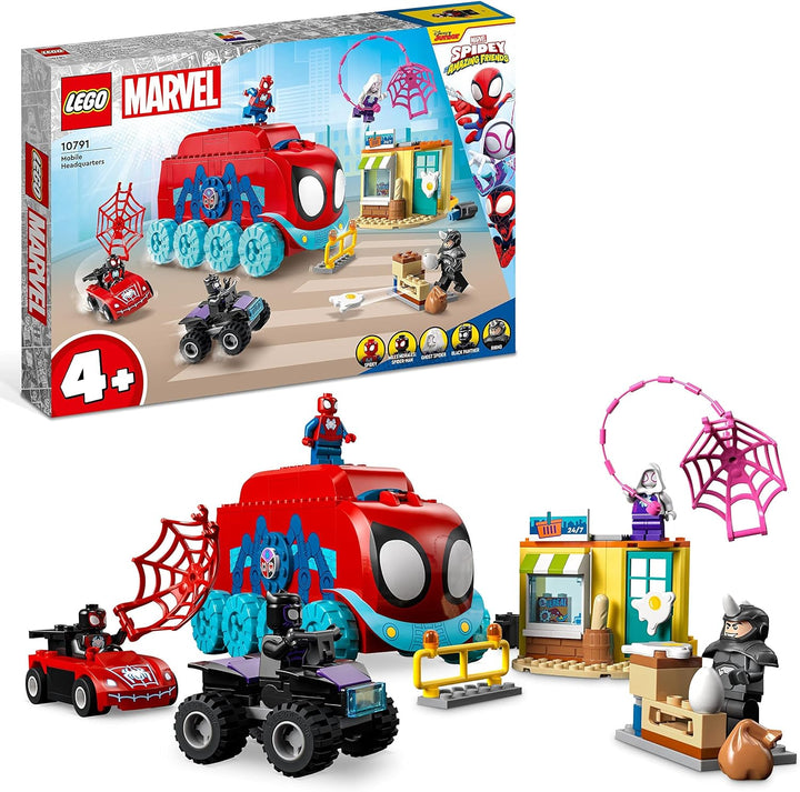LEGO 10791 Marvel Spideys Team-Truck, Spielzeug für Kinder ab 4 Jahren mit Miles Morales und Black P