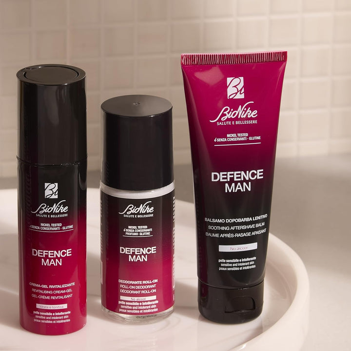 Bionike Defence Man Aftershave Balsam für Herren mit Karité-Butter und Jojobaöl, pflegende und antio