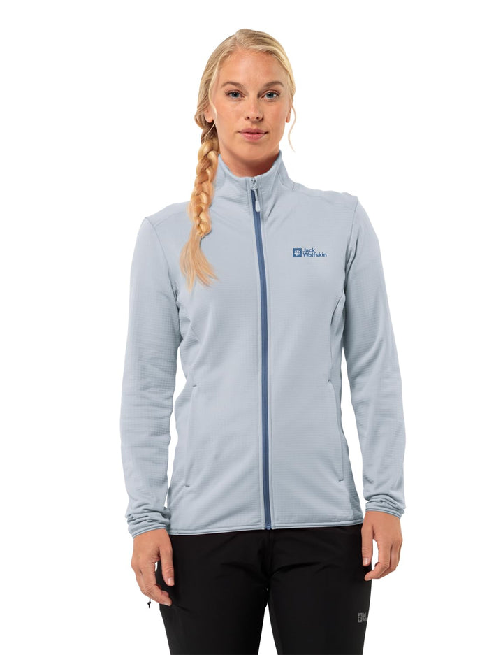 Jack Wolfskin Damen Kolbenberg Fz W Fleece-Jacke L Soft Blue, L Soft Blue