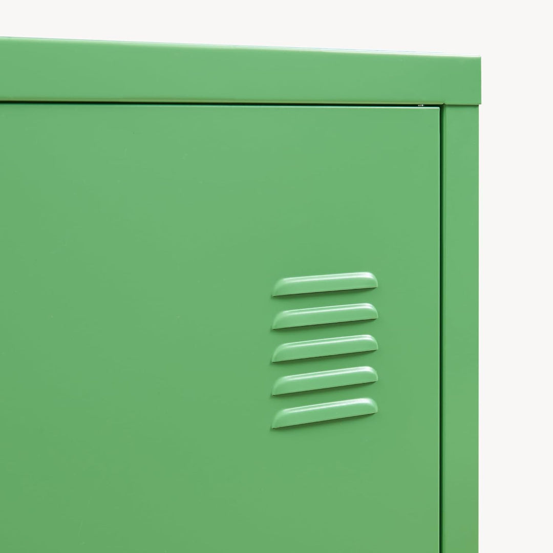 [en.casa] Einzelspind Kurikka Metallspind mit 2 Ablagen 137 x 38 x 38 cm abschliessbar Schliessfachs