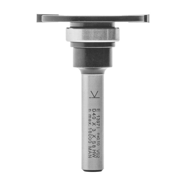 ENT 13971 Scheibennutfräser HW, Schaft (S) 8 mm, Durchmesser (D) 40 mm, NL 3 mm, ØKL 19 mm, T 10,5 m