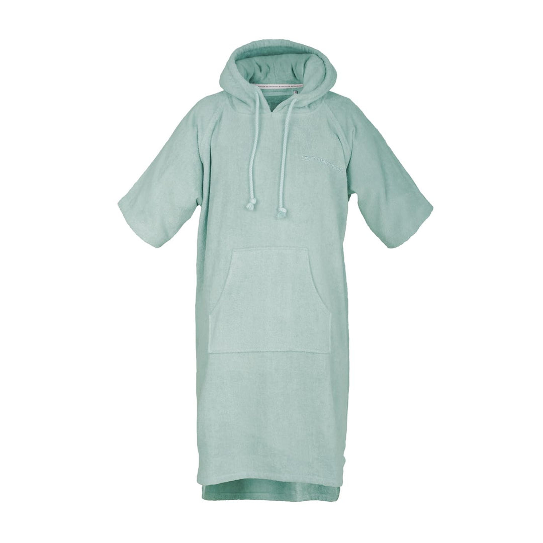 TOM TAILOR Surf Poncho für Damen und Herren, L-XL, 100% Baumwolle/ Frottier, Badeponcho mit Kapuze,