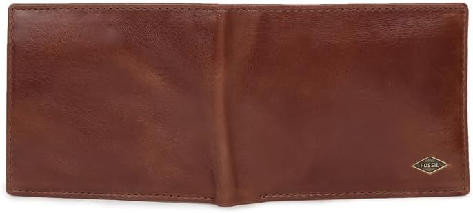 Fossil Herren Reisepasshülle Ryan aus Leder 12,4 cm L x 0,5 cm B x 8,9 cm H Braun, Braun