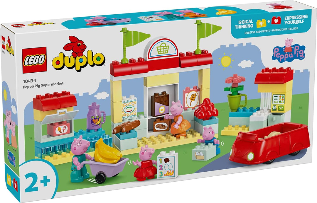 LEGO DUPLO 10434 Peppas Supermarkt: kreatives Lernspielzeug und Spielset, Geschenk für Jungen und Mä