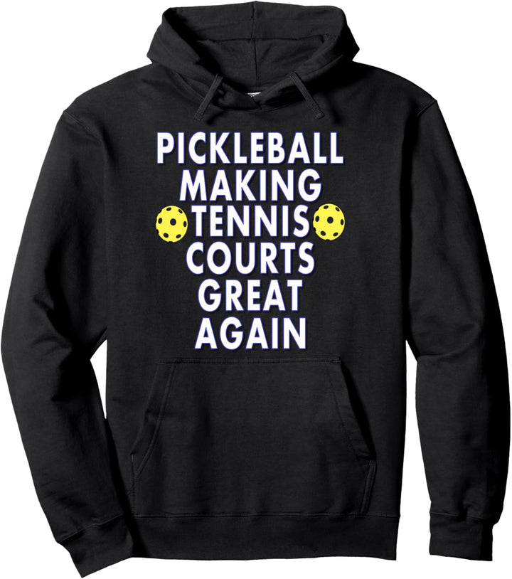 Funny Pickleball Player Gift Pullover Hoodie