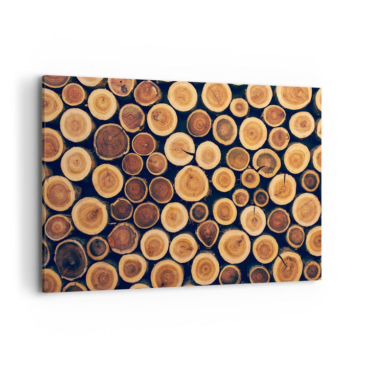 Bilder auf Leinwand 100x70cm Leinwandbild mit Rahmen Knoten Baum Stamm Gross Wanddeko Bild Schlafzim