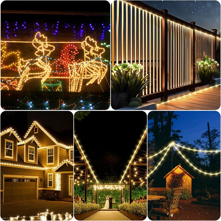 kefflum 14M LED Lichtschlauch,led schlauch, Lichterkette Licht Leiste 36LEDs/M Schlauch für Innen un