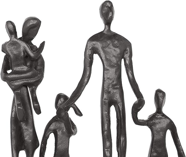 Aoneky Familie Figur Statue - Metall Kunst Skulptur Geschenk für Jahrestag, Geburtstag，Dekoration fü