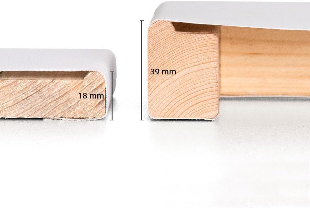 Bildershop-24 Bespannter Keilrahmen Leinwand (unbedruckt), 100x150cm, 260g/m² (100% PES), 18mm 100 X