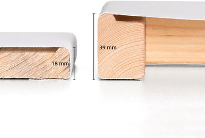 Bildershop-24 Bespannter Keilrahmen Leinwand (unbedruckt), 100x150cm, 260g/m² (100% PES), 18mm 100 X