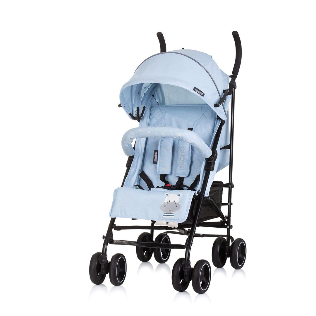 Chipolino Kinderwagen Milano Buggy bis 22 kg, Rückenlehne verstellbar, faltbar blau, blau