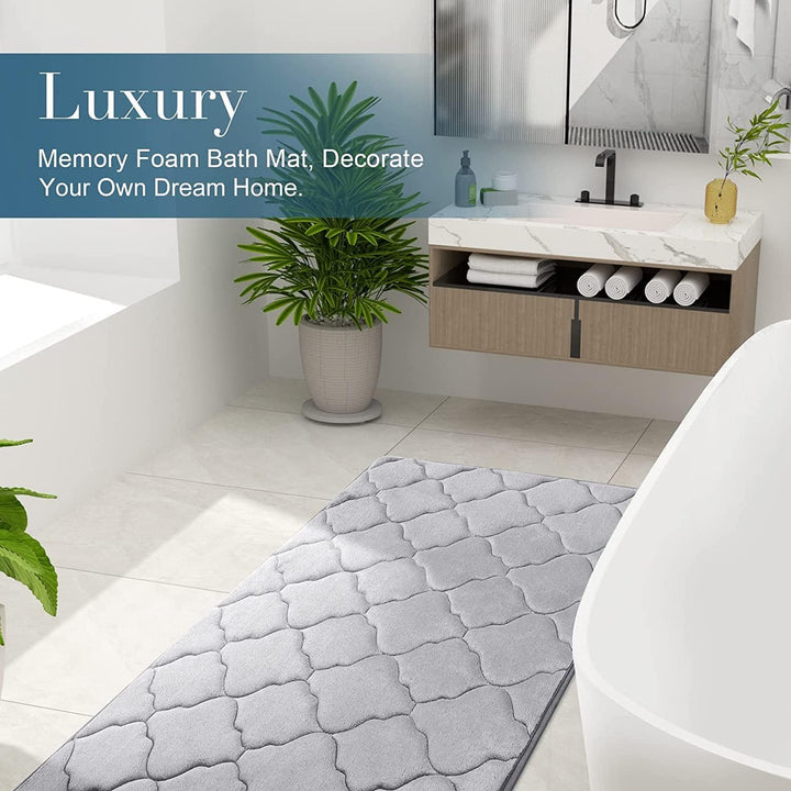 Homaxy Memory Foam Badezimmerteppich rutschfest Badematte Weich Badteppich Saugfähige Badvorleger Wa