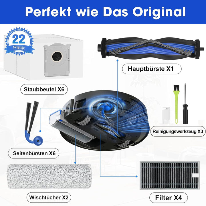 X9 X11 Pro Omni Zubehör für Ecovacs Deebot X11 OmniCyclone / X9 Pro Omni / X11 Pro Omni Ersatzteile