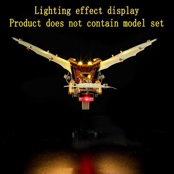 GEAMENT LED Licht-Set Kompatibel mit Lego Leonardo da Vincis Fluggerät Icons 10363 Bausteine Modell
