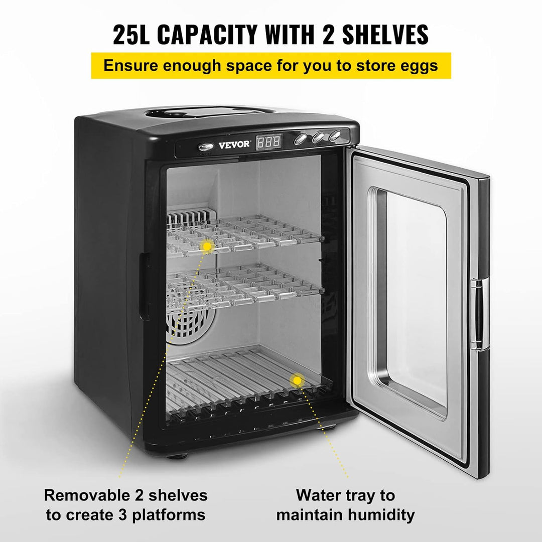 Happybuy Reptile Incubator 25L Scientific Lab Incubator Kühlen und Heizen 5-60 °C 12V / 110V Arbeit