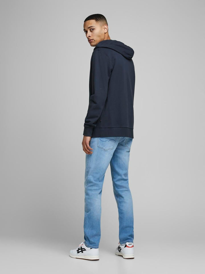 JACK & JONES Herren JJEHOLMEN Sweat Zip Hood NOOS 12136884, Navy Blazer/REG FIT, XXXL