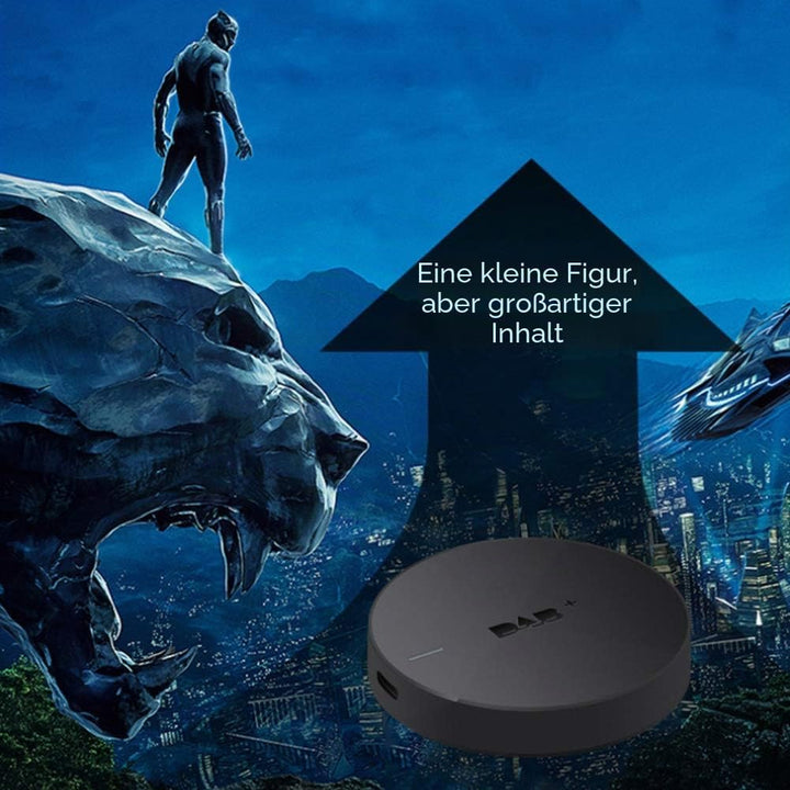 USB DAB + Radio-Antennenempfänger, tragbarer Adapter Digitaler Autoradio-Empfänger mit verstärkter A