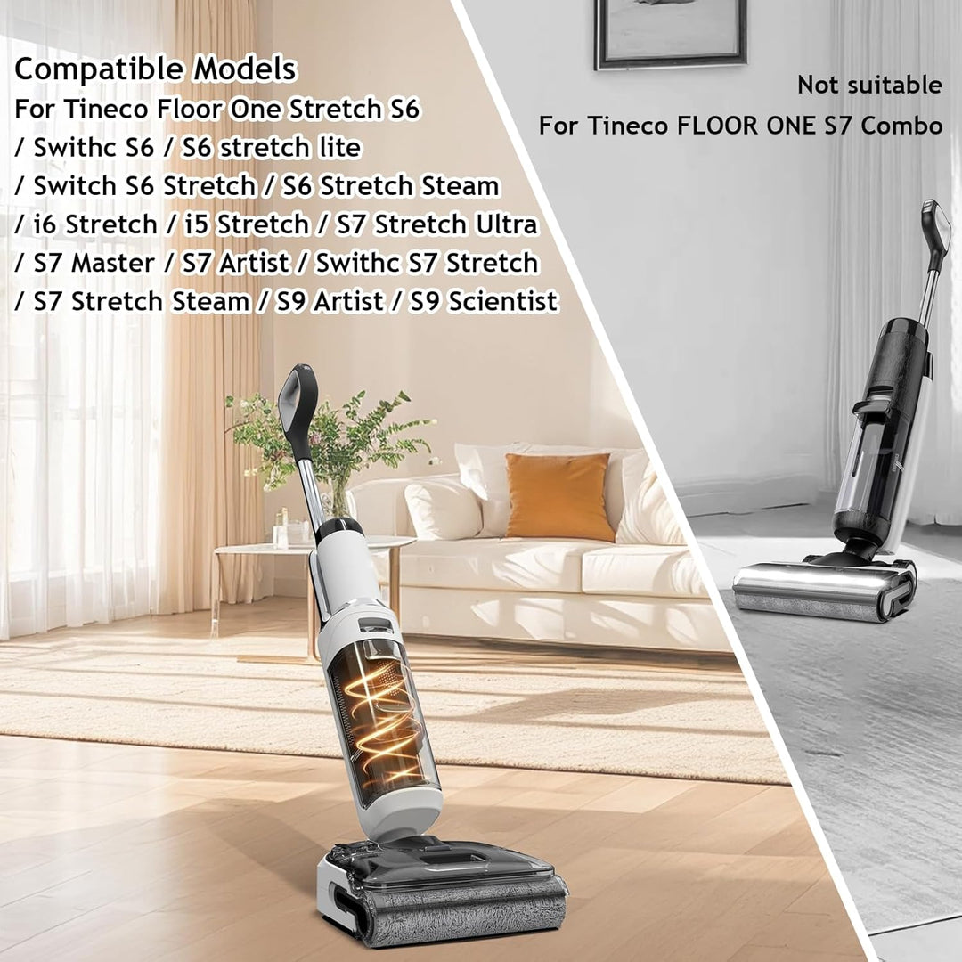 Rollenbürste + Filter Ersatzteile für Tineco Floor One Stretch S6 Nass- und Trockensauger, Zubehör-S