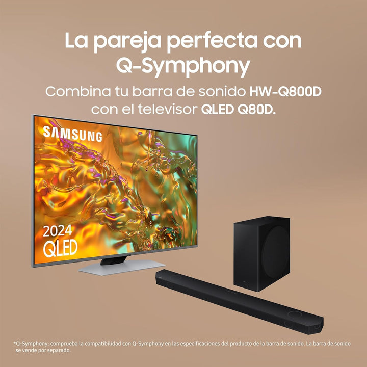 SAMSUNG Soundbar HW-Q800D/ZF 2024 - Dolby Atmos Wireless, Q-Symphony, 5.1.2 Kanäle, SpaceFit Sound P