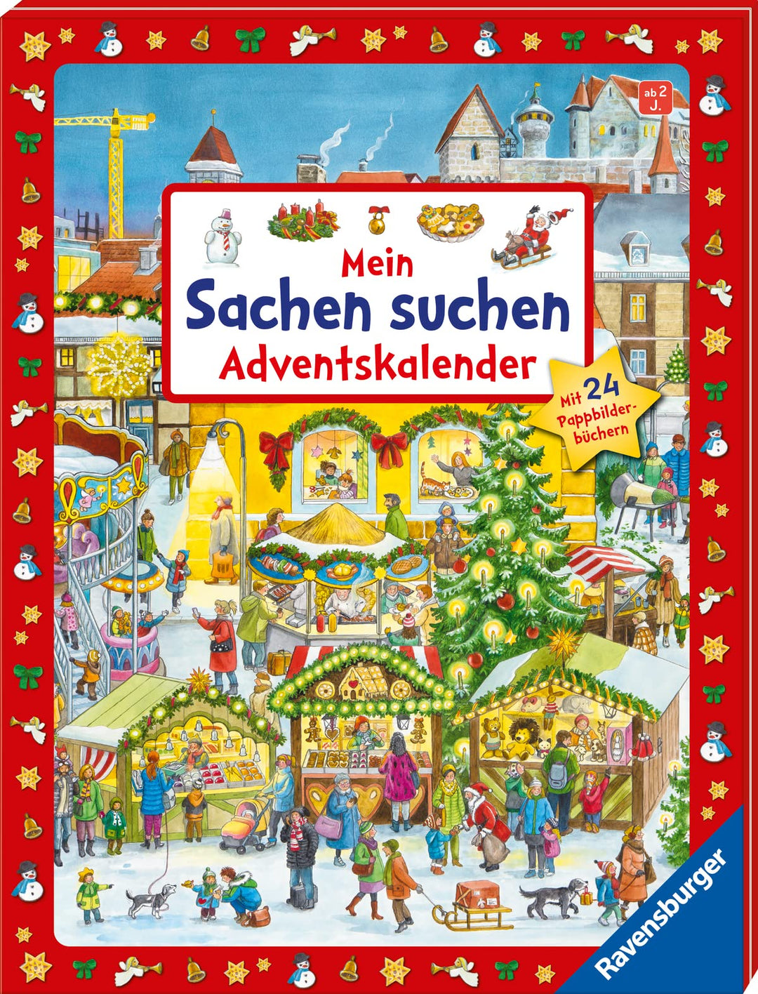 Mein Sachen suchen Adventskalender: Mit 24 Pappbilderbüchern, Kalender