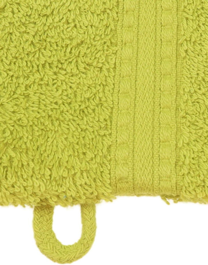 Julie Julsen Bio Waschhandschuh-Set 10 STK. 15x21 Limette 100% Baumwolle Frotte 550g/m² Limette 15 x