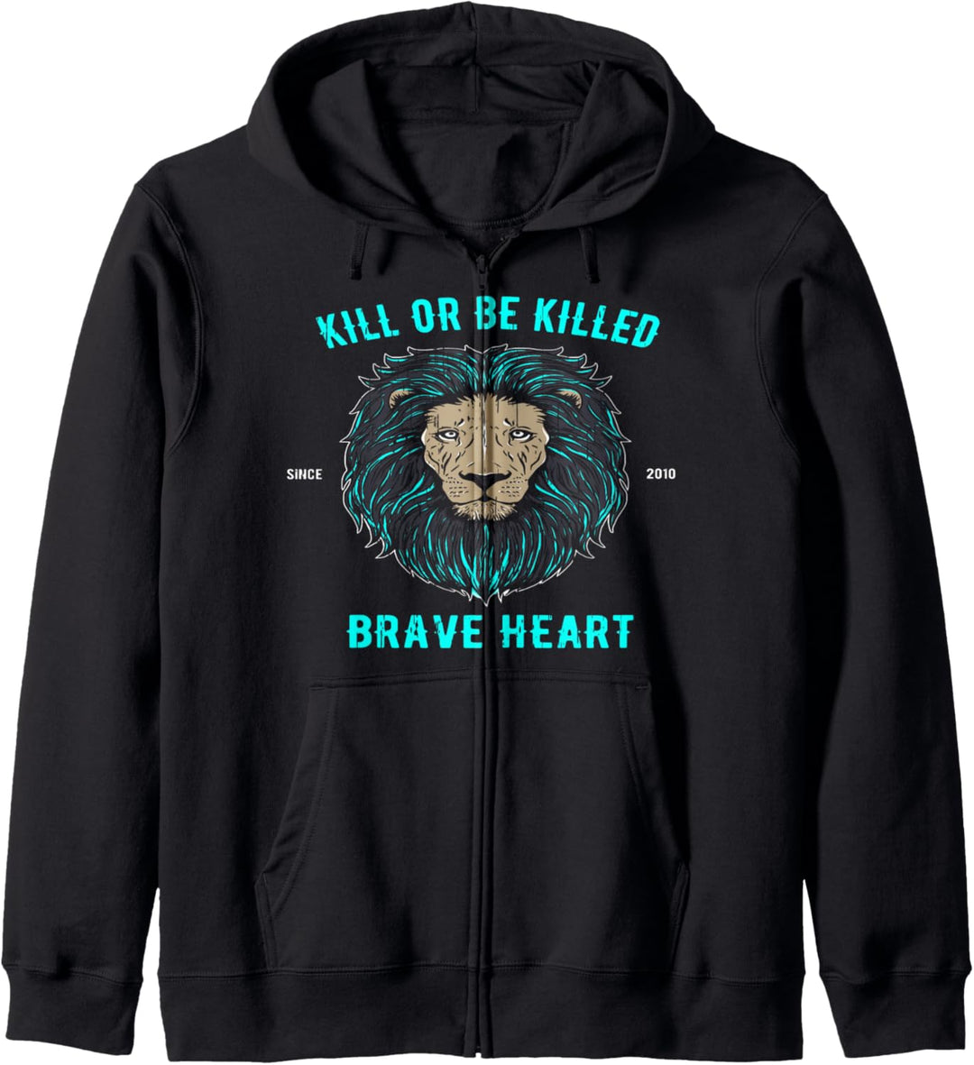 Löwenkopf T-Shirt Tribal Gesicht Braveheart Judah Kapuzenjacke