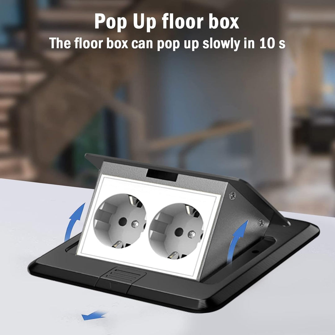 AXOTEN wasserdichte Versenkbare Steckdose Küche Versenkbare Steckdose Bodensteckdose für Boden Tisch