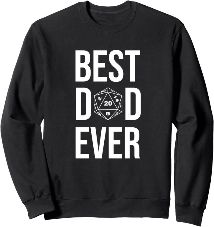 Best Dad Ever D20 Dice RPG Rollenspiel Brettspiel Geschenk Sweatshirt