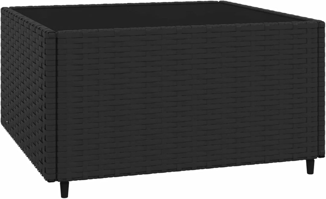 Yolola Poly-Rattan 2-Sitzer Balkonsofa mit Tisch | Balkonmöbel Kleiner Balkon | Gartensofa Set | Rat