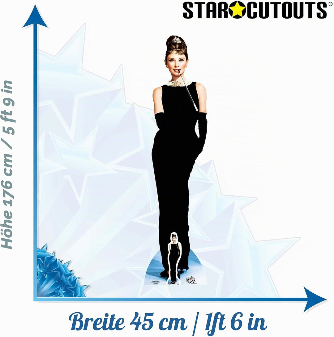 Star Cutouts Pappaufsteller von Audrey Hepburn, Audrey Hepburn