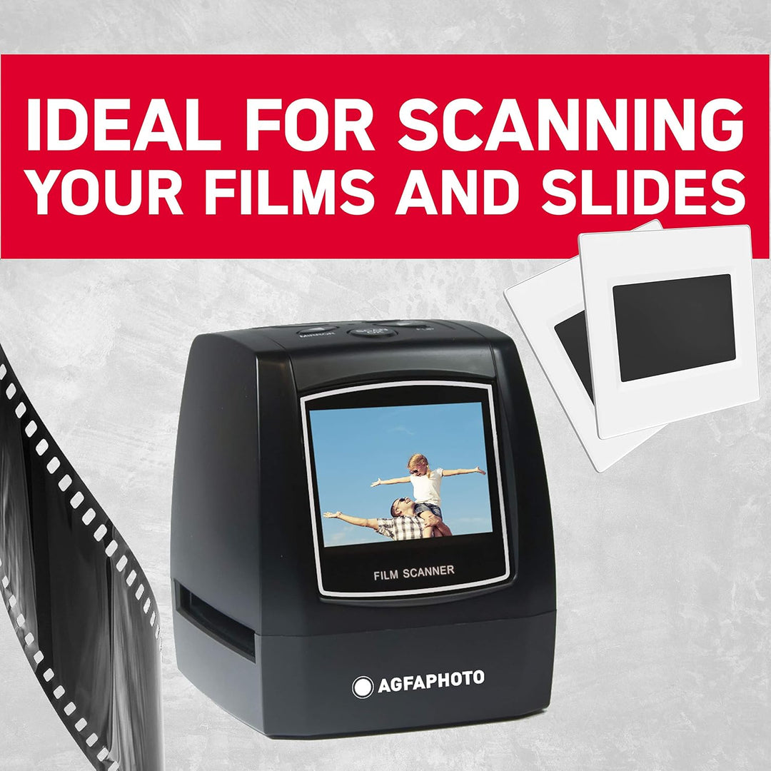 AgfaPhoto Photo-Realiview AFS100 – Digitaler Film-Scanner 35 mm/135 und Dias (10 MP, LCD-Bildschirm,