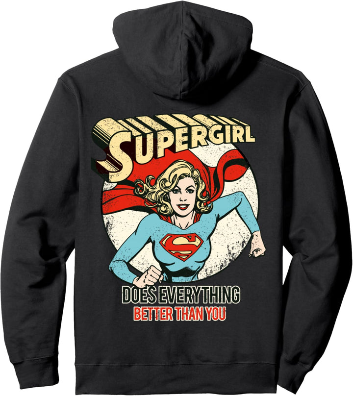 DC Supergirl Text Besser als du Pullover Hoodie