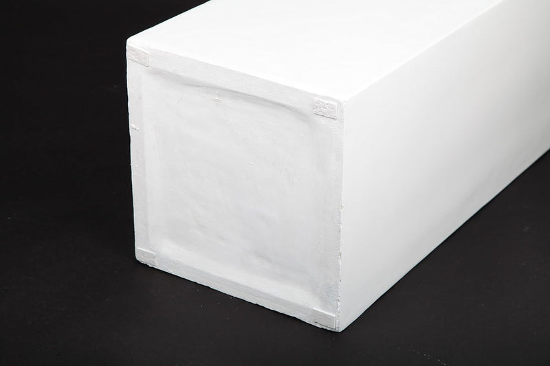 point home Blumentopf, Pflanzkübel aus Fiberglas, weiss, 100cm - für Innen