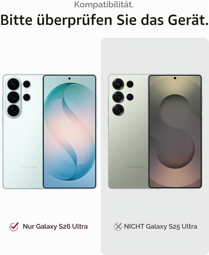 Miimall Ultradünn Handyhülle Kompatibel mit Samsung Galaxy S26 Ultra Hülle Transparent Mag-Safe, PC+