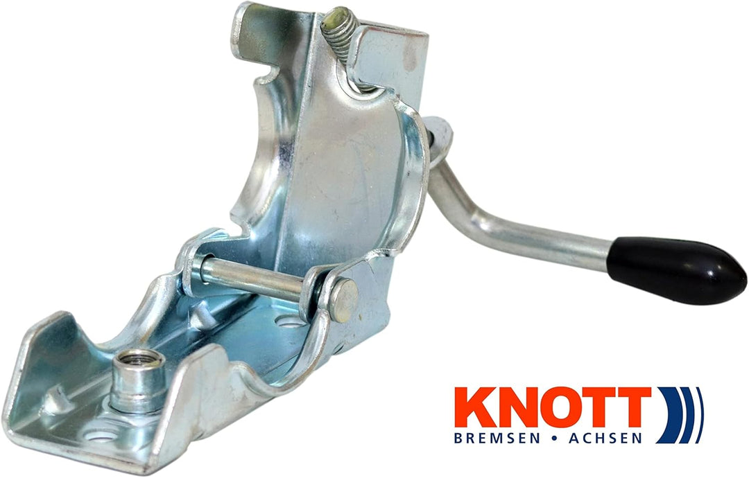 p4U Stützrad Bugrad mit Halter | inklusive Klemmschelle Original von Knott | 150kg | 48mm Aufnahme f