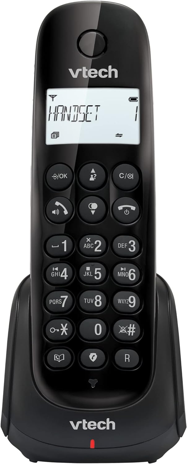 VTech CS1450 DECT Schnurloses Telefon mit Anrufbeantworter, Freisprecheinrichtung, Anrufersperre, An