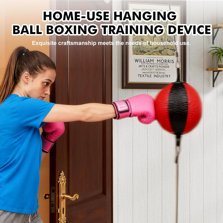 Doppelendball Boxball Speedball Set für Boxen und MMA Training, inklusive Pumpe und Sicherheitsversc