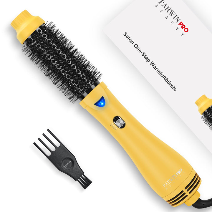 One-Step Warmluftbürste Föhnbürste, PARWIN PRO BEAUTY Rundbürstenföhn, 4 in 1 Rund Haartrockner lock