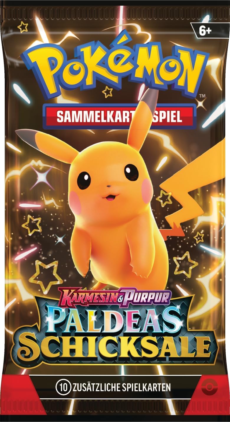 Pokémon-Sammelkartenspiel: Boosterbundle Karmesin & Purpur – Paldeas Schicksale (6 Boosterpacks) Sin