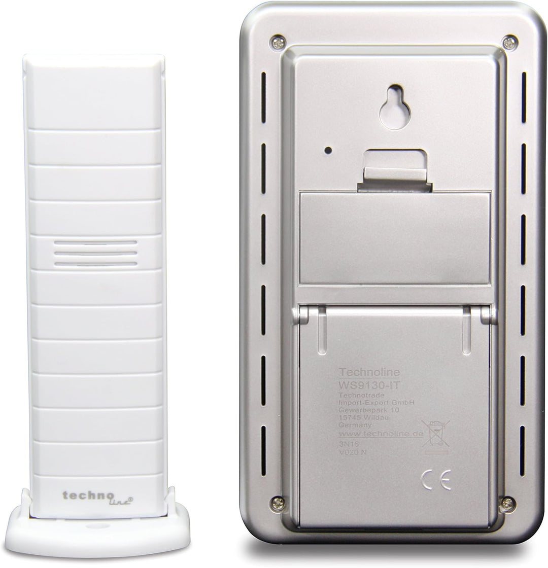 Technoline WS9130weiss Wetterstation mit Vorhersage der Wetterlage, sowie Innen- und Aussentemperatu