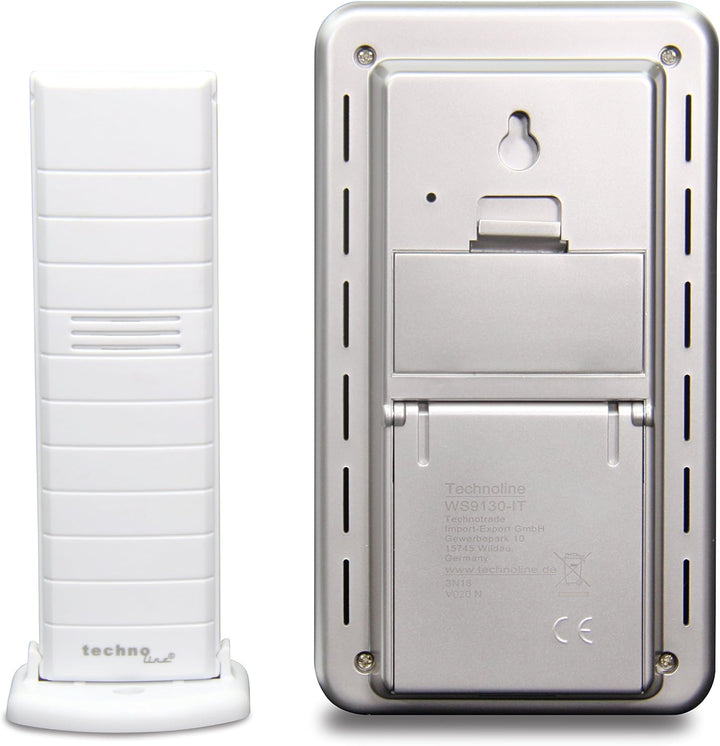 Technoline WS9130weiss Wetterstation mit Vorhersage der Wetterlage, sowie Innen- und Aussentemperatu