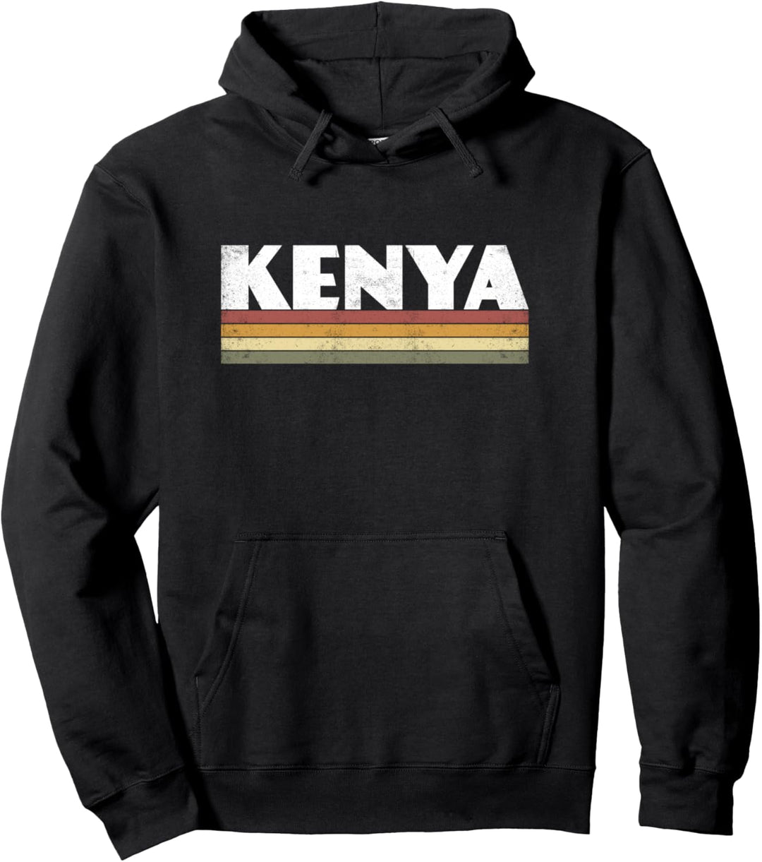 Kenia Kenianische Retro Kenianer Pullover Hoodie