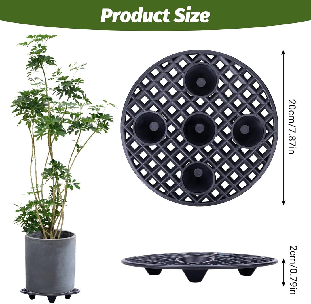 GAESHOW 6 Stück Blumentopfe Mesh Pads, 20cm Blumentopfgitter Matten, Bonsai Gitter, Kunststoff Blume