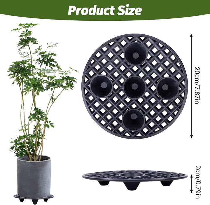 GAESHOW 6 Stück Blumentopfe Mesh Pads, 20cm Blumentopfgitter Matten, Bonsai Gitter, Kunststoff Blume