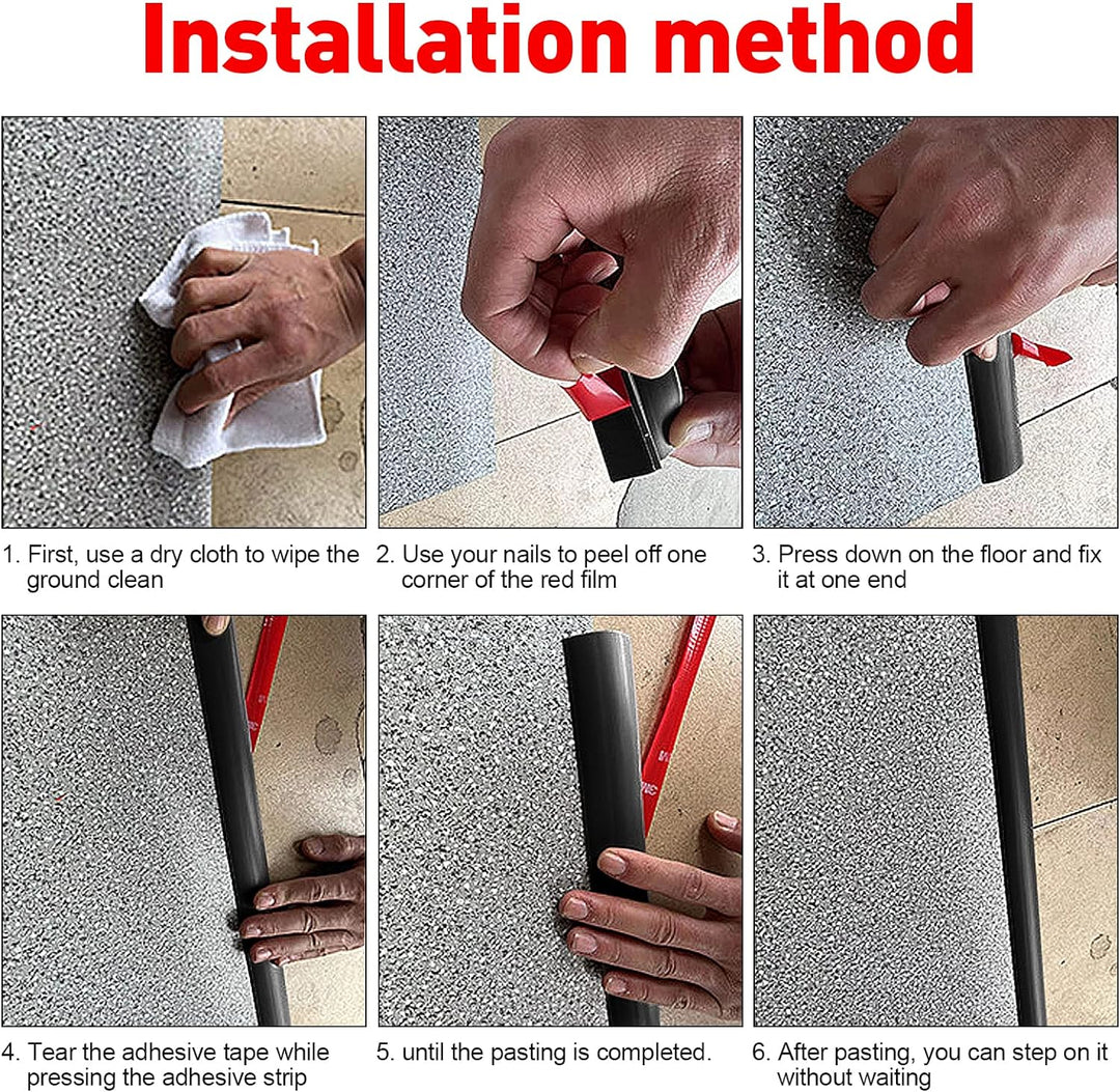 1M/2M/3M Selbstklebend üBergangsprofil Abdeckleiste Breite: 7cm, Boden&Teppich für Teppich Schwellen